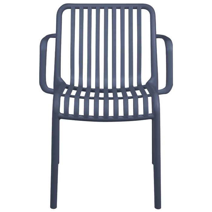 Poltrona da giardino con doghe impilabile in polipropilene anti-uv - Gardenia