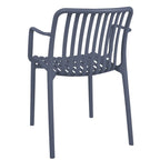 Poltrona da giardino con doghe impilabile in polipropilene anti-uv - Gardenia