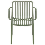 Poltrona da giardino con doghe impilabile in polipropilene anti-uv - Gardenia