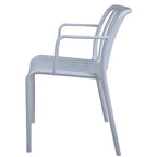 Poltrona da giardino con doghe impilabile in polipropilene anti-uv - Gardenia