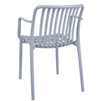 Poltrona da giardino con doghe impilabile in polipropilene anti-uv - Gardenia