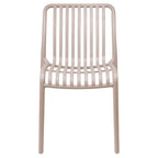 Sedia da giardino con doghe impilabile in polipropilene anti-uv - Gardenia