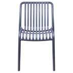 Sedia da giardino con doghe impilabile in polipropilene anti-uv - Gardenia