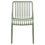 Sedia da giardino con doghe impilabile in polipropilene anti-uv - Gardenia