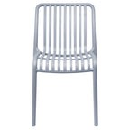 Sedia da giardino con doghe impilabile in polipropilene anti-uv - Gardenia