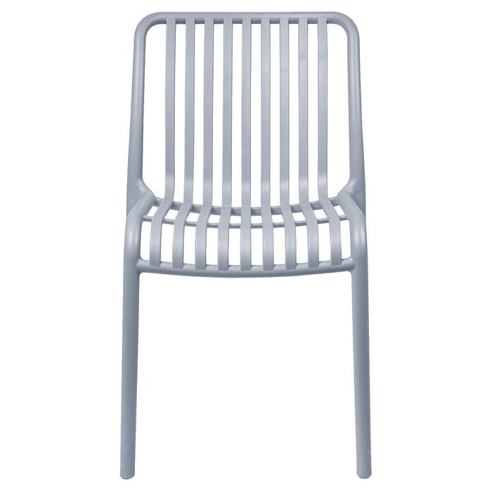 Sedia da giardino con doghe impilabile in polipropilene anti-uv - Gardenia