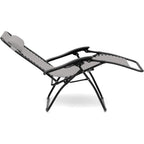 Poltrona reclinabile in metallo e textilene con cuscino - No Gravity