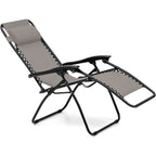 Poltrona reclinabile in metallo e textilene con cuscino - No Gravity