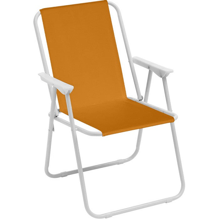 Sedia pieghevole da spiaggia e campeggio con braccioli