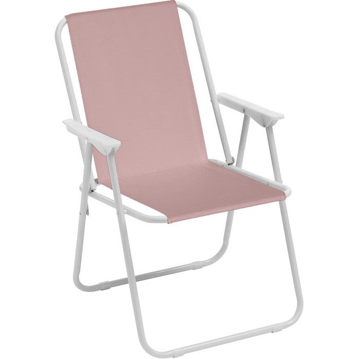 Sedia pieghevole da spiaggia e campeggio con braccioli