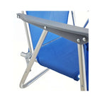 Sedia pieghevole in alluminio da spiaggia e campeggio con braccioli