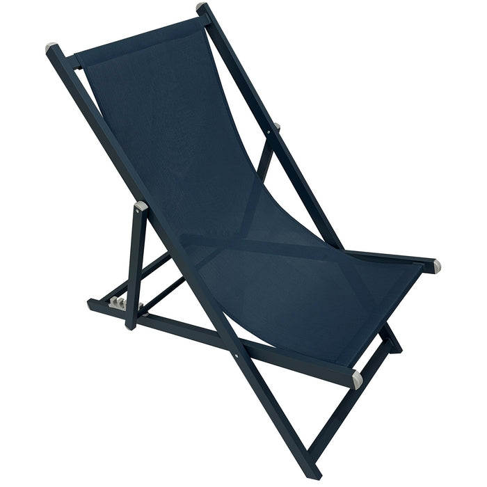 Sedia a sdraio da giardino in alluminio e textilene