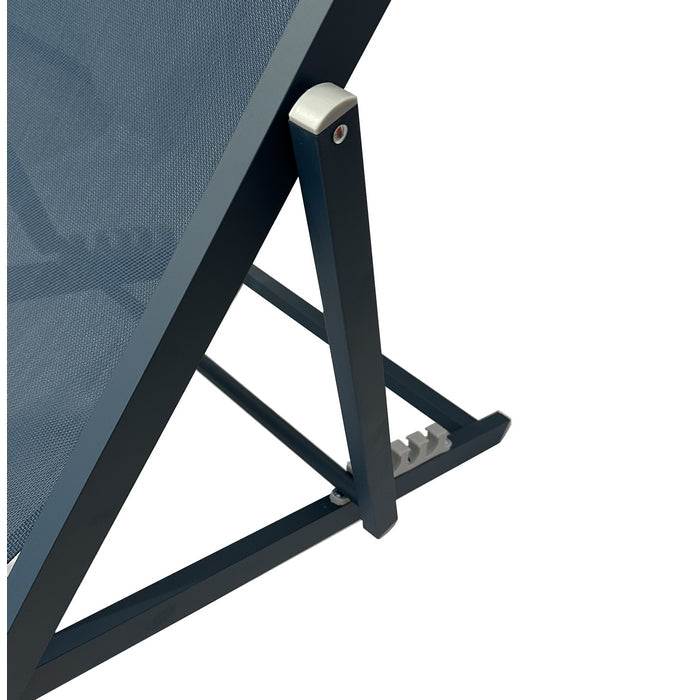 Sedia a sdraio da giardino in alluminio e textilene