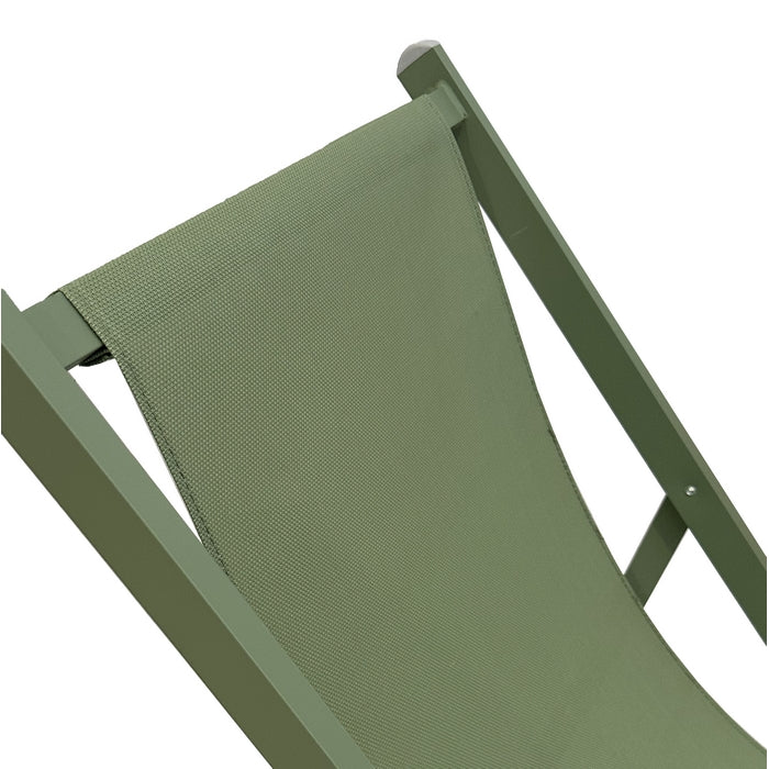 Sedia a sdraio da giardino in alluminio e textilene