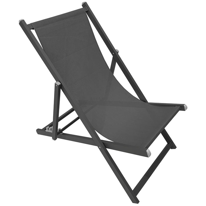 Sedia a sdraio da giardino in alluminio e textilene