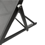 Sedia a sdraio da giardino in alluminio e textilene