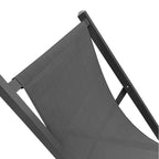 Sedia a sdraio da giardino in alluminio e textilene