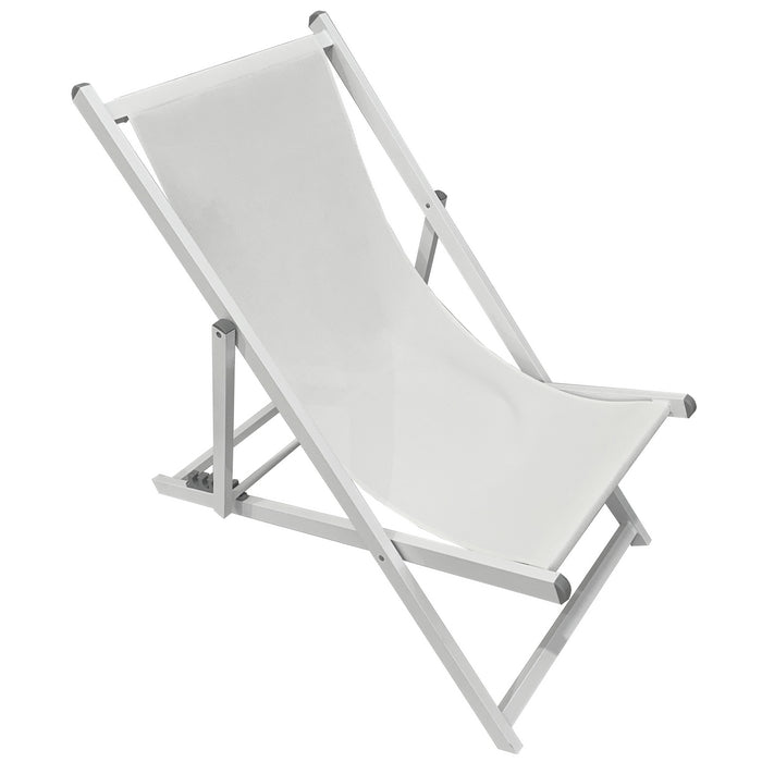 Sedia a sdraio da giardino in alluminio e textilene