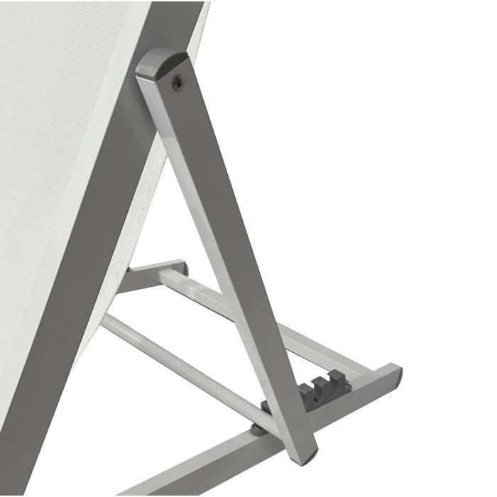 Sedia a sdraio da giardino in alluminio e textilene