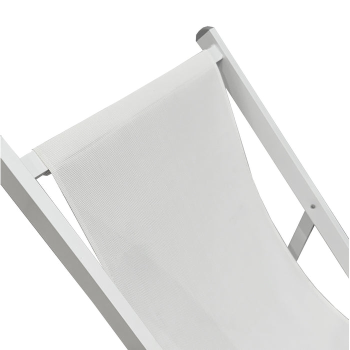 Sedia a sdraio da giardino in alluminio e textilene