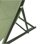 Sedia a sdraio da giardino in metallo e textilene con cuscino