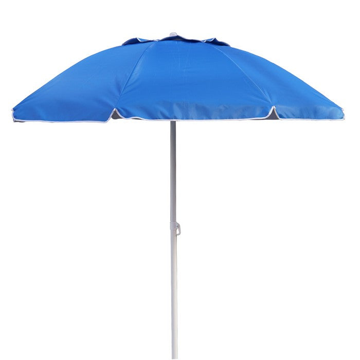 Ombrellone da spiaggia reclinabile anti-uv e anti-vento 195 cm