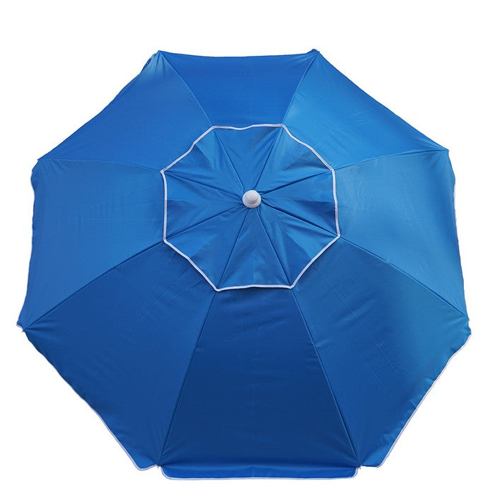 Ombrellone da spiaggia reclinabile anti-uv e anti-vento 195 cm