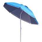 Ombrellone da spiaggia reclinabile anti-uv e anti-vento 195 cm