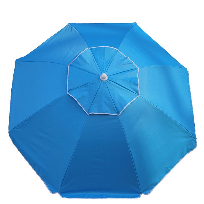 Ombrellone da spiaggia reclinabile anti-uv e anti-vento 195 cm