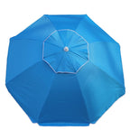 Ombrellone da spiaggia reclinabile anti-uv e anti-vento 195 cm