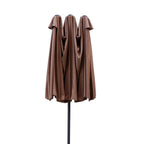 Ombrellone doppio da giardino con anti-vento a palo centrale - Alba