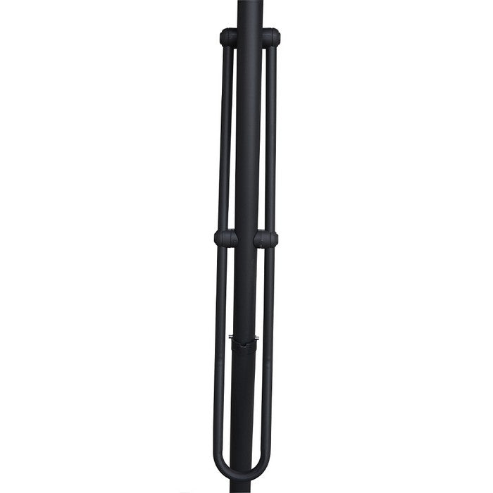 Ombrellone push-up da giardino con anti-vento a palo laterale 300 cm - Aurora