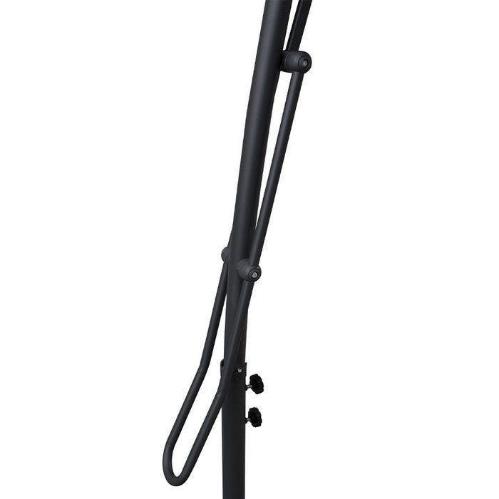 Ombrellone push-up da giardino con anti-vento a palo laterale 300 cm - Aurora