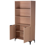 Mobile moderno con 2 ante e ripiani in melamina legno - Lignum