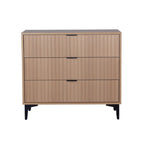 Cassettiera moderna con 3 cassetti in melamina legno - Lignum