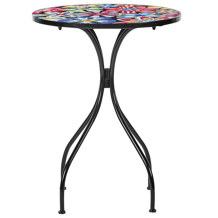 Set tavolo con sedie pieghevoli in metallo con mosaico - Sanremo