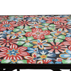 Tavolo quadrato da giardino in metallo con mosaico - Sanremo