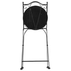 Set tavolo con sedie pieghevoli in metallo con mosaico - Caltagirone