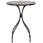 Set tavolo con sedie pieghevoli in metallo con mosaico - Caltagirone