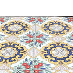 Tavolo quadrato da giardino in metallo con mosaico - Caltagirone