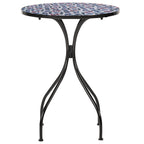 Set tavolo con sedie pieghevoli in metallo con mosaico - Elba