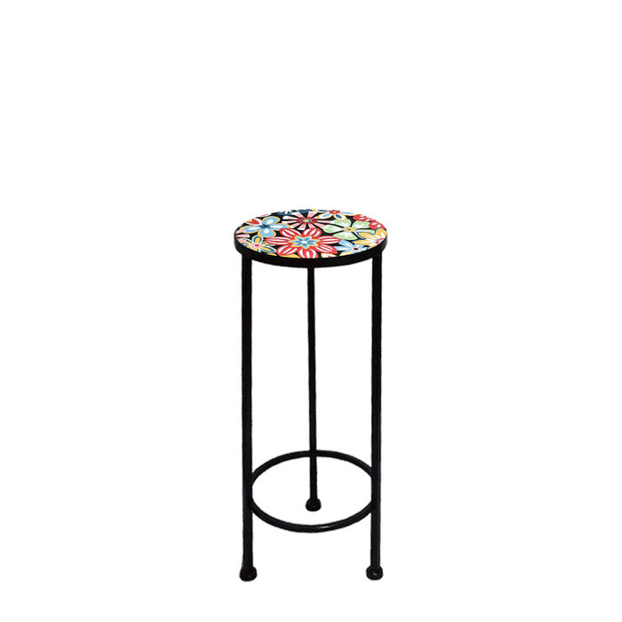 Supporto rotondo per piante con mosaico - Sanremo