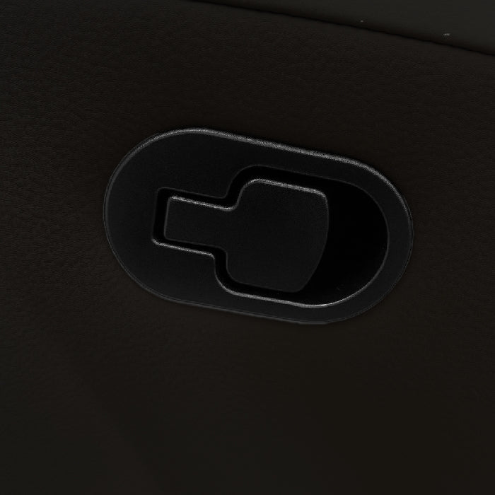 Poltrona reclinabile manualmente in ecopelle - Aura