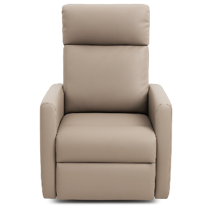 Poltrona reclinabile manualmente in ecopelle - Aura