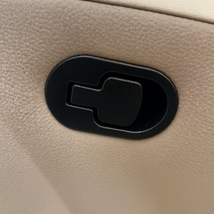 Poltrona reclinabile manualmente in ecopelle - Aura