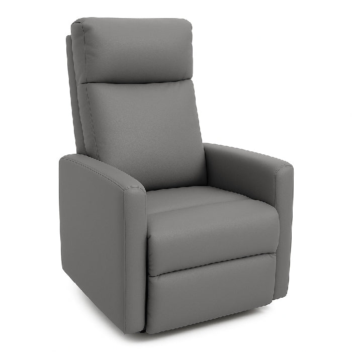 Poltrona reclinabile manualmente in ecopelle - Aura