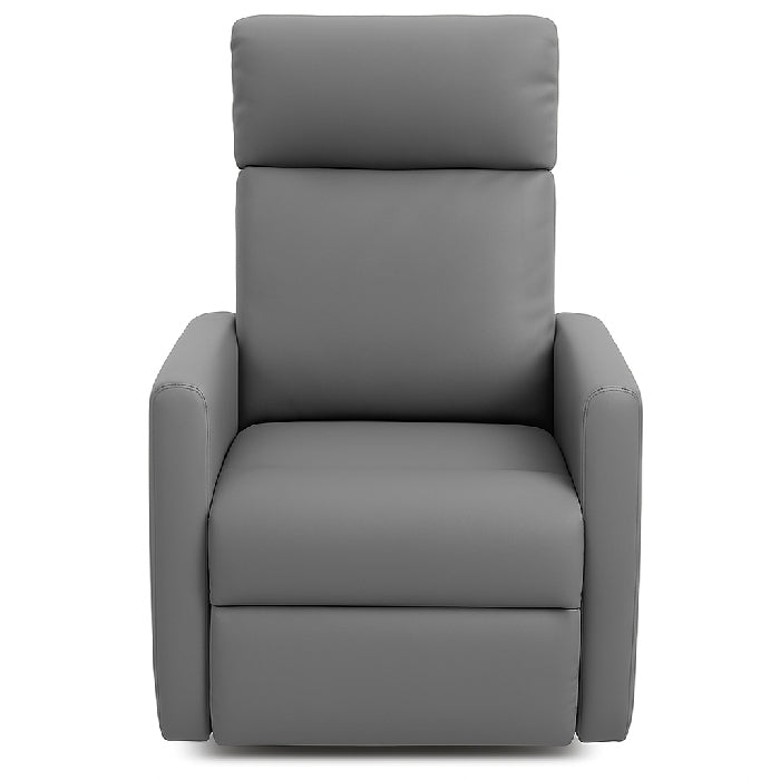 Poltrona reclinabile manualmente in ecopelle - Aura