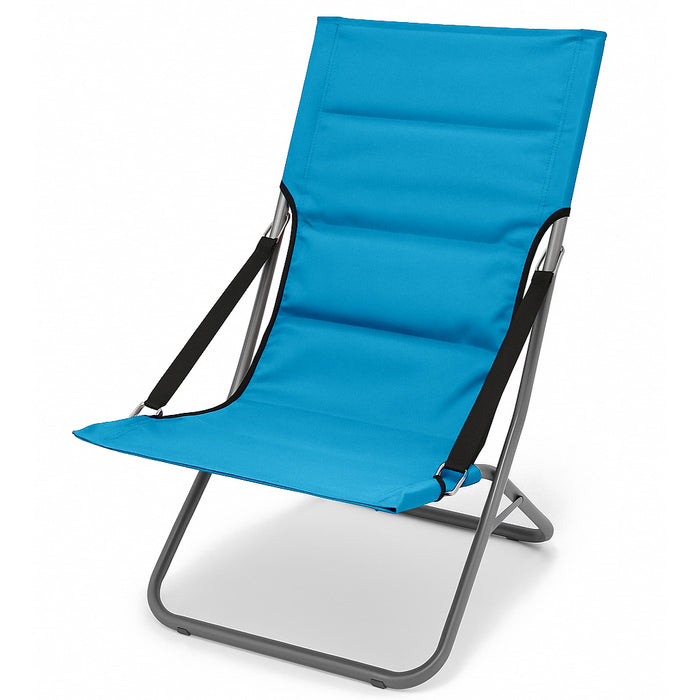 Sedia pieghevole in metallo con imbottitura - Canapone