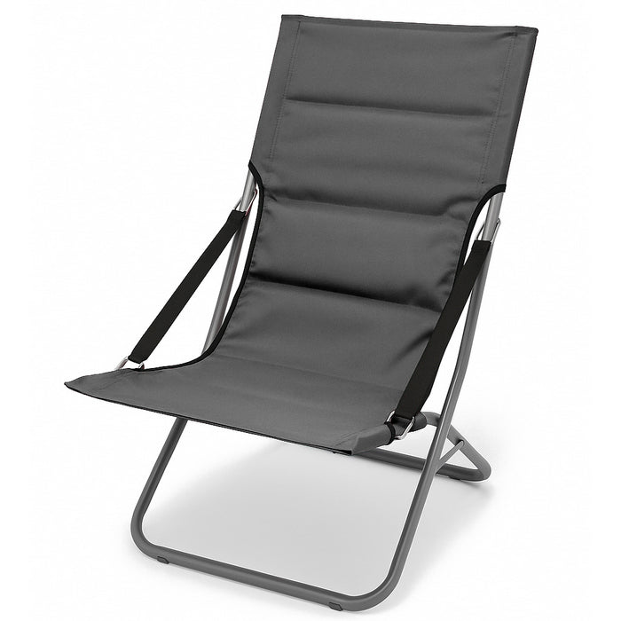 Sedia pieghevole in metallo con imbottitura - Canapone