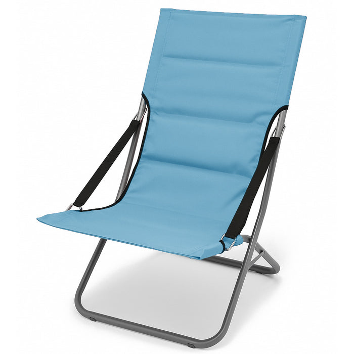 Sedia pieghevole in metallo con imbottitura - Canapone